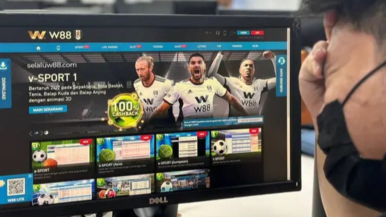 Ilustrasi judi slot online.
