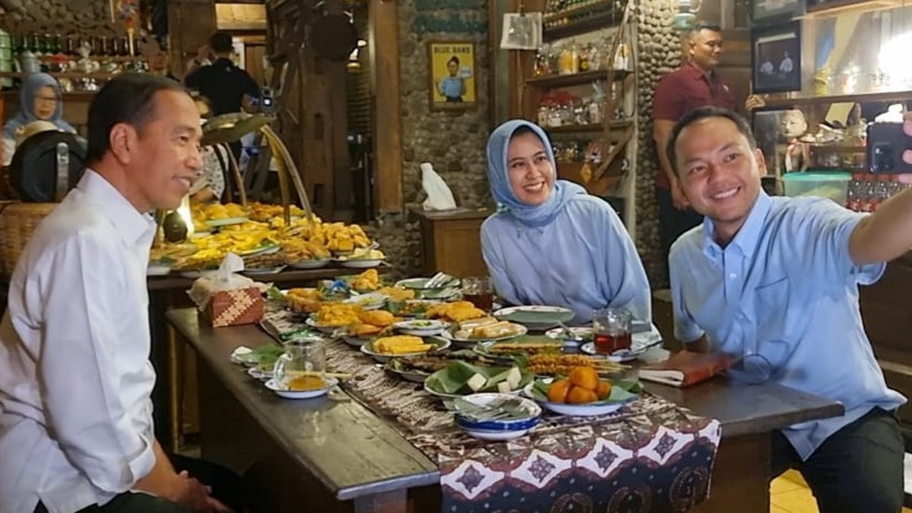 Jokowi Bareng Respati-Astrid