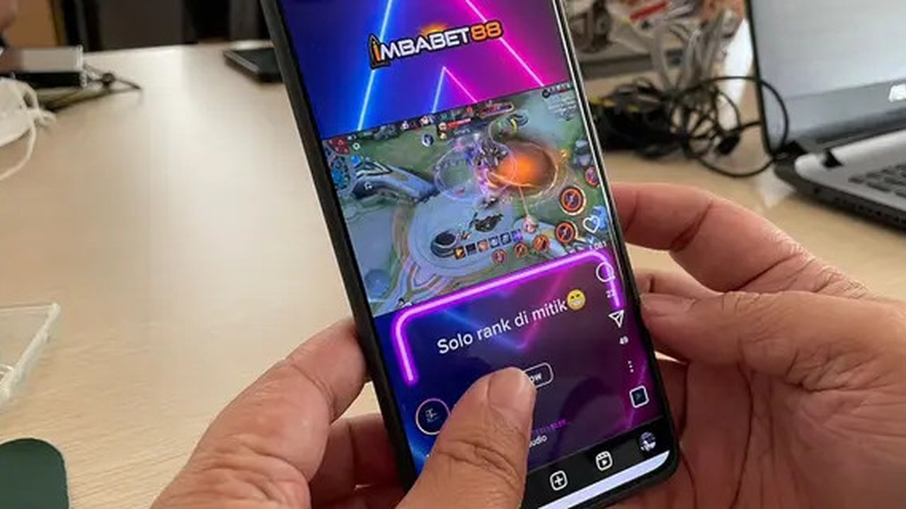 Ilustrasi judi slot online.