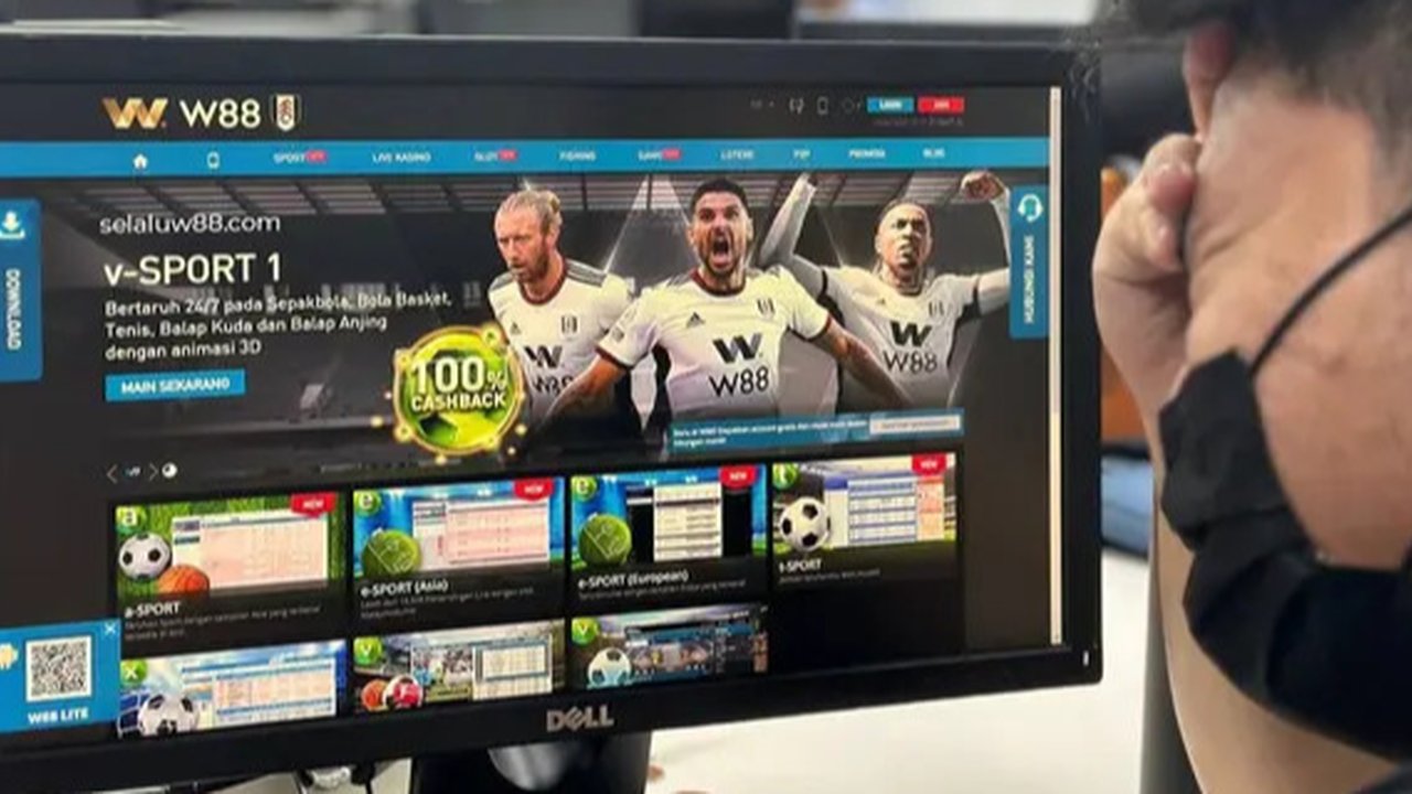 Ilustrasi judi slot online.