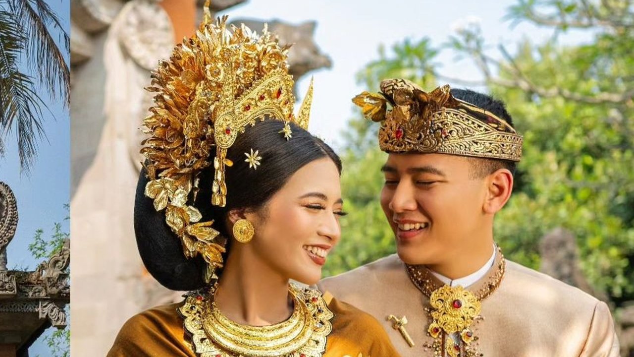 Potret Prewedding Iptu Hafiz Akbar & Angela Perkasa Berbalut Adat Bali Jelang Pernikahan