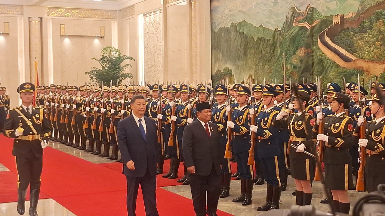 Prabowo Bertemu Xi Jinping, Disambut Upacara Kenegaraan di Beijing