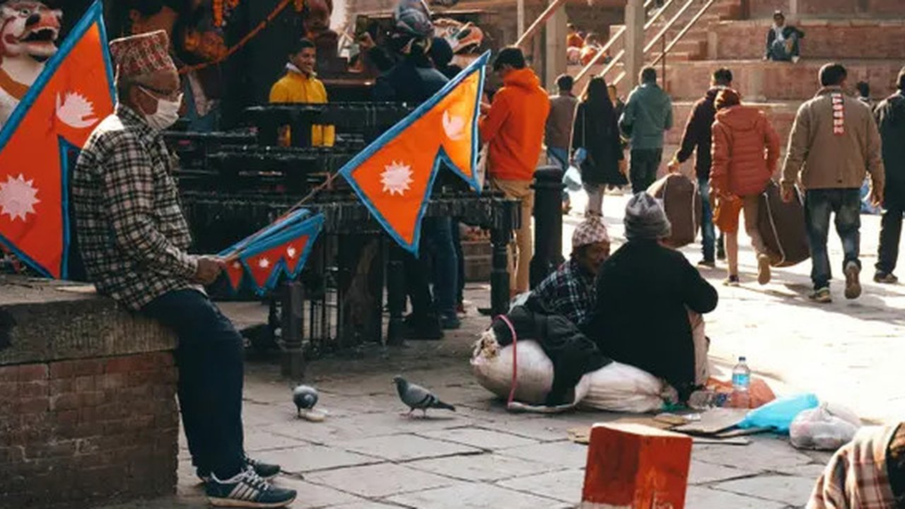 Ilustrasi bendera Nepal. (Pranish Shrestha)