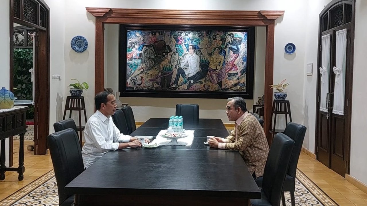 Ahmad Muzani Temui Jokowi di Solo