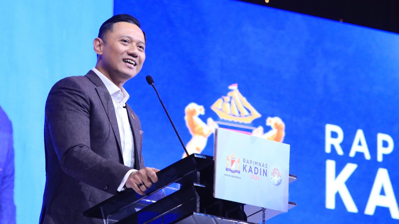 Menteri Koordinator Bidang Infrastruktur dan Pembangunan Kewilayahan, Agus Harimurti Yudhoyono (Menko AHY), menyampaikan apresiasinya terhadap Rapimnas Kadin Indonesia