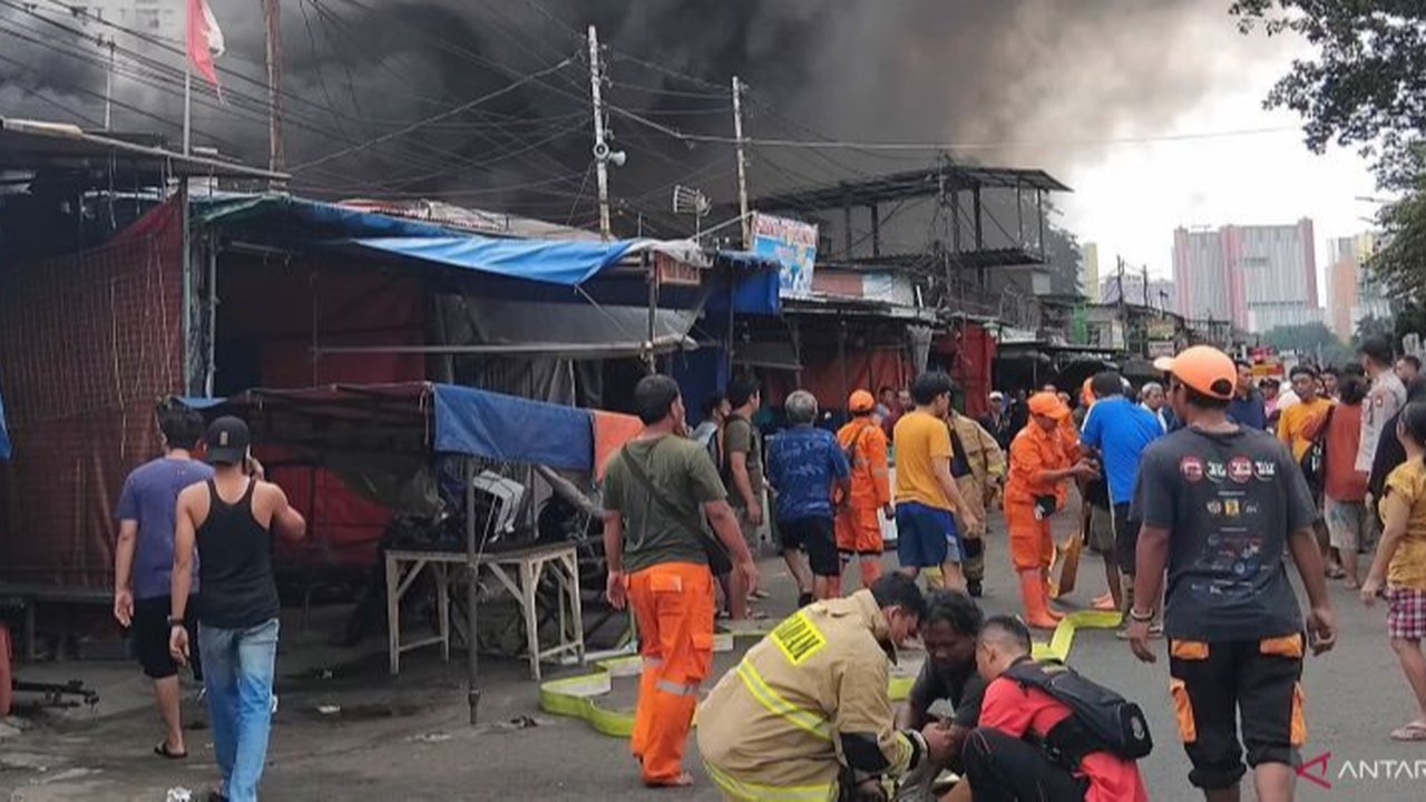 Kebakaran di Kemayoran