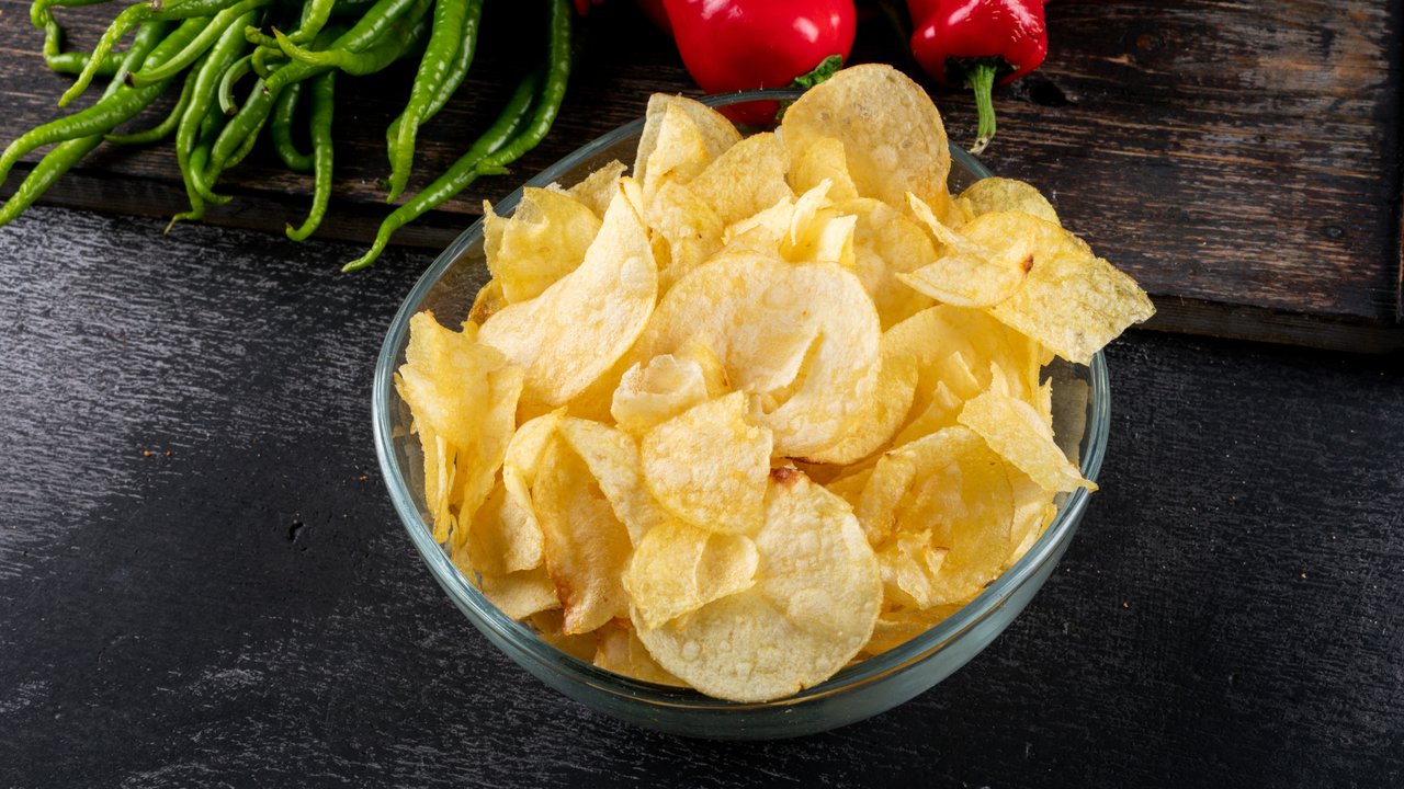 Ilustrasi keripik kentang.