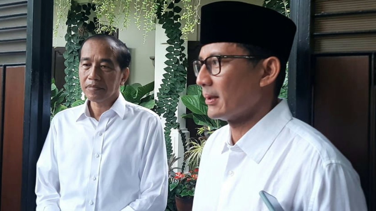 Sandiaga Sambangi Jokowi di Solo