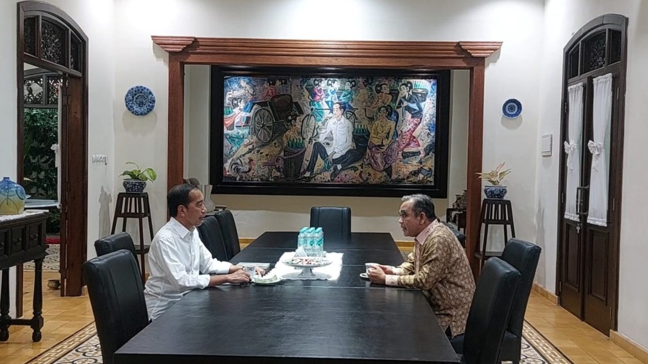 Ahmad Muzani Temui Jokowi