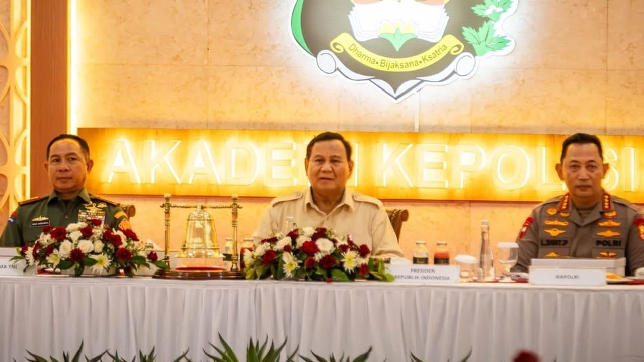Presiden Prabowo di Akademi Kepolisian