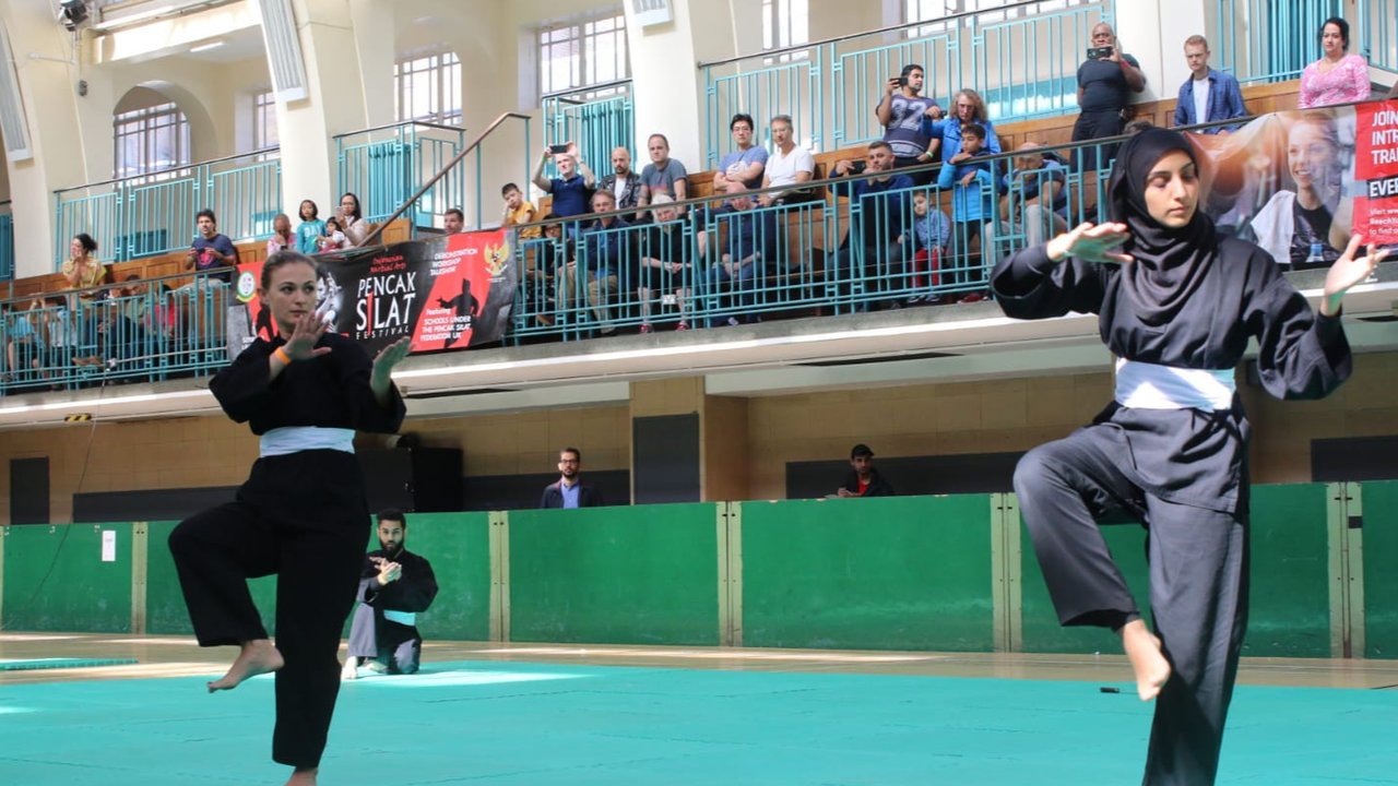 Asosiasi Pencak Silat Republik Kazakhstan, didukung oleh KBRI Nur-Sultan menggelar Kompetisi Pencak Silat Nasional di Kazakhstan Tahun 2020 di Kota Shymkent pada 7-11 Desember 2020. (Photo credit: Kementerian Luar Negeri RI).