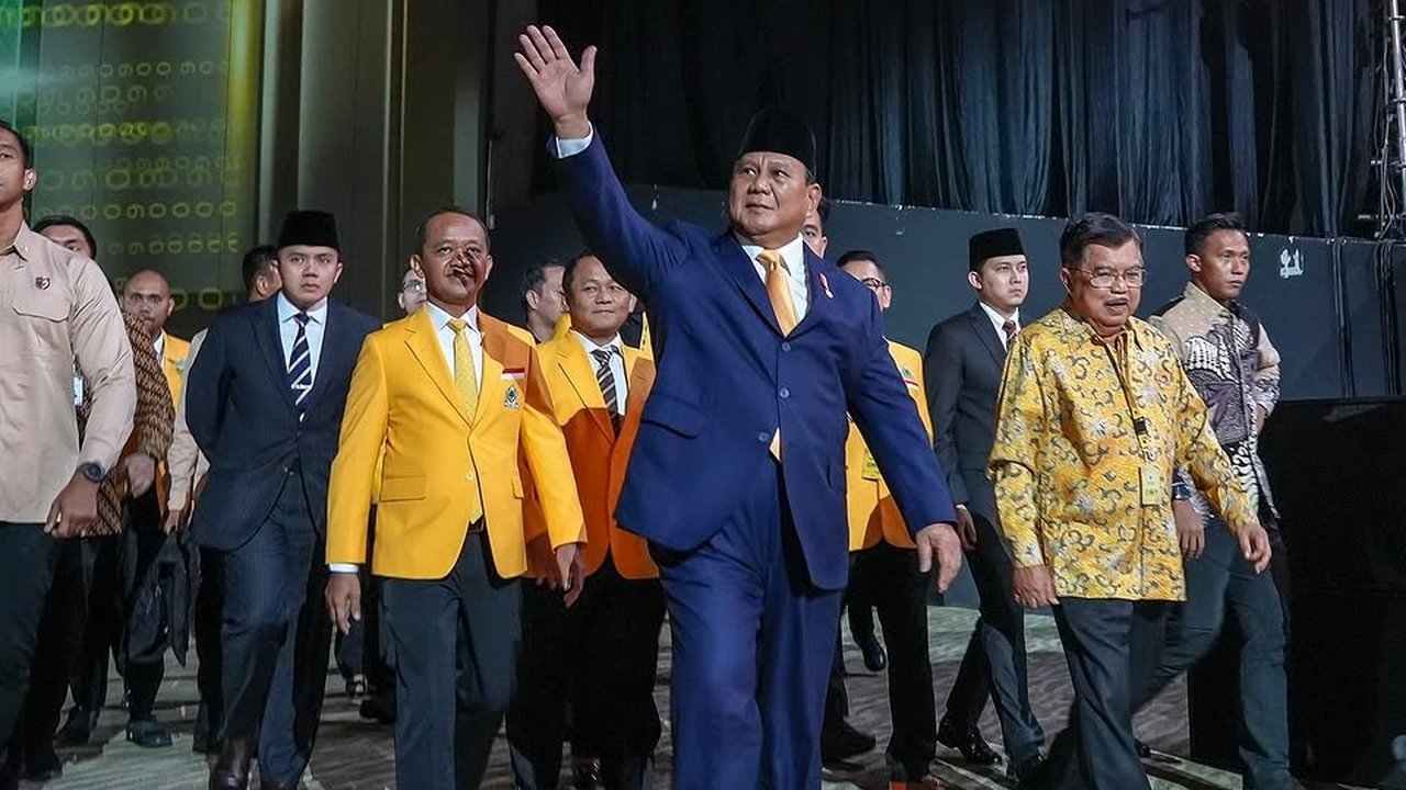Prabowo Subianto di HUT Golkar ke-60