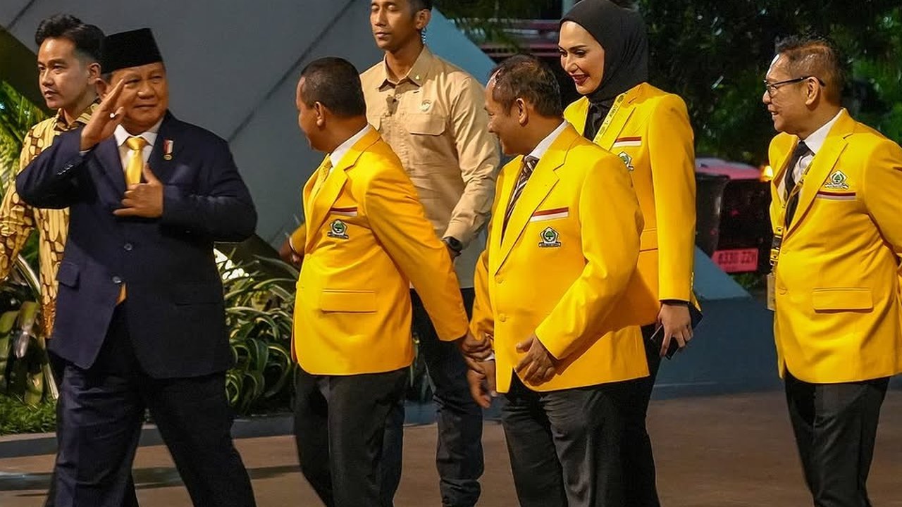 Prabowo Subianto di HUT Golkar ke-60