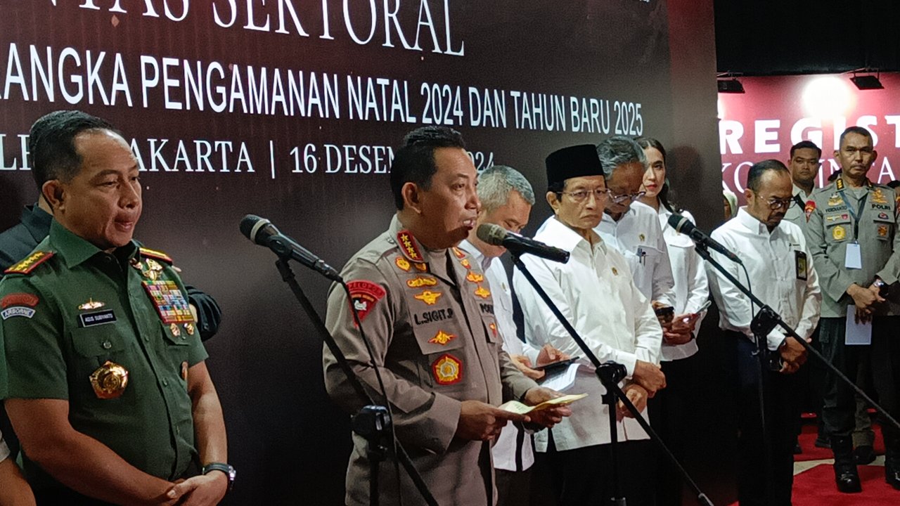 Kapolri Rapat Koordinasi Terkait Libur Nataru