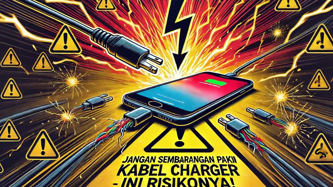 Jangan Sembarangan Pakai Kabel Charger, Ini Risikonya