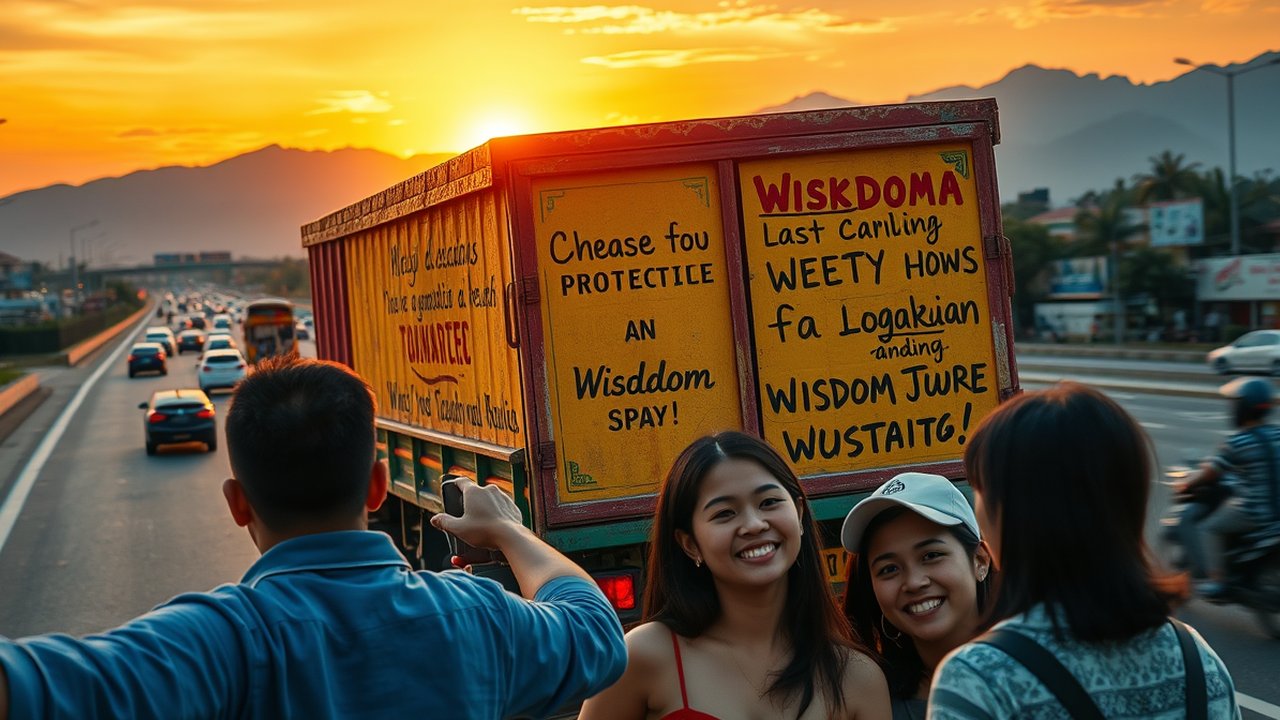 Kata di Mobil Truck