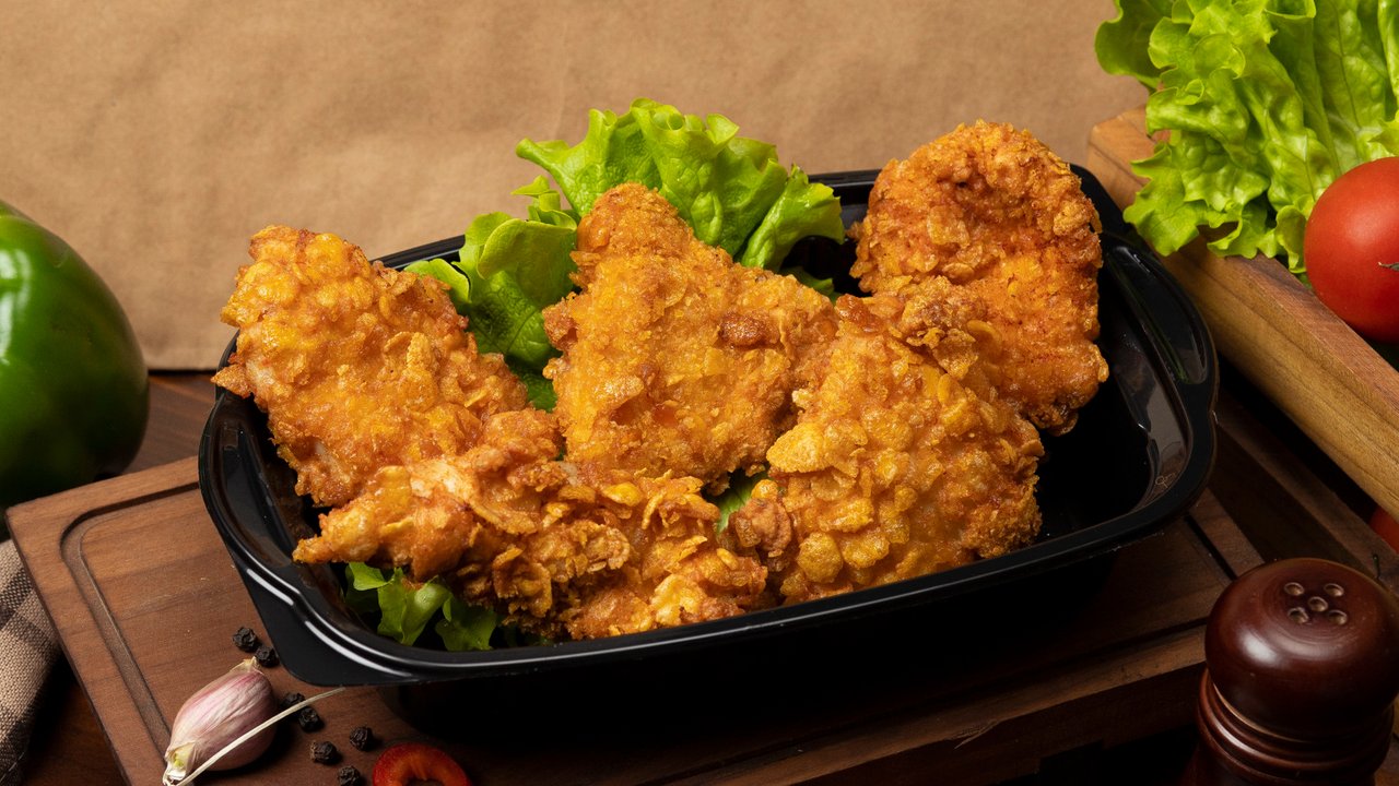 Ilustrasi ayam kentucky.