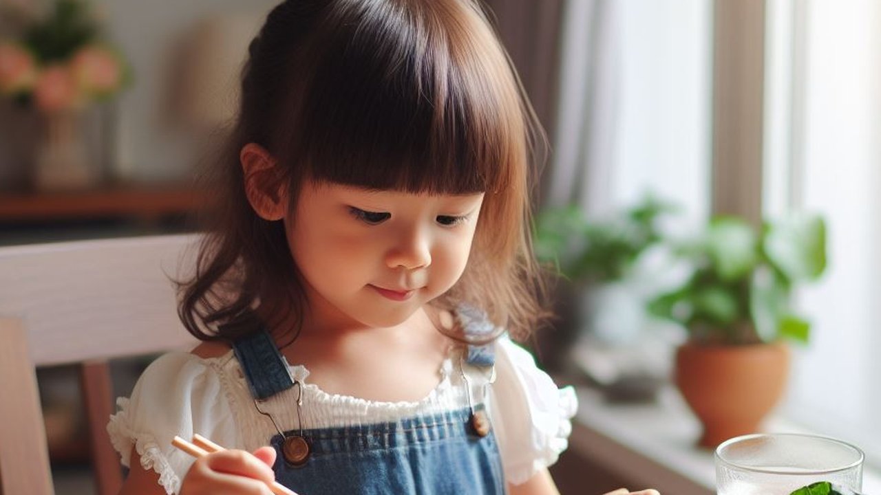 Ilustrasi Anak Makan