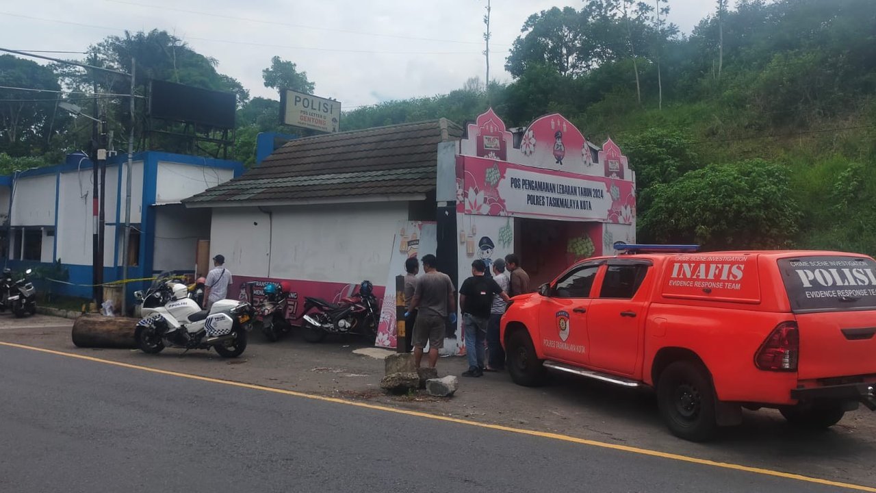 Pos PAM terpadu di Tasik Dilempari Bom Molotov