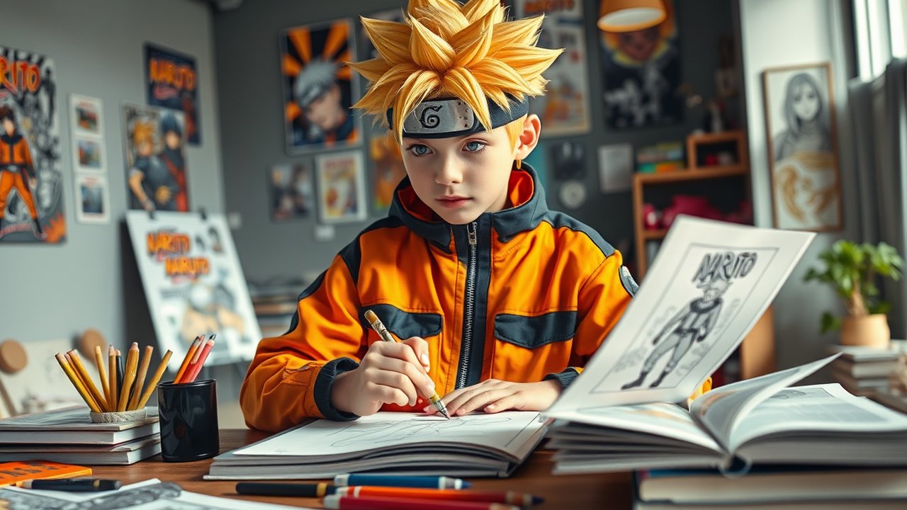 Cara Menggambar Naruto