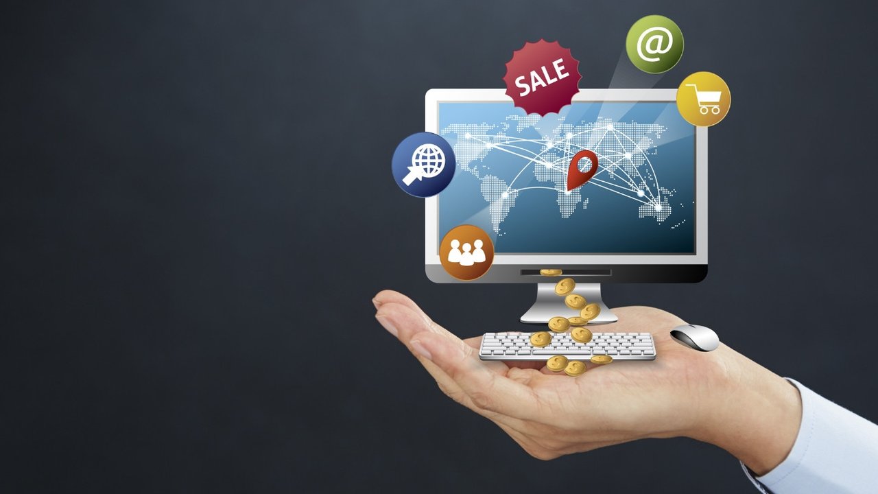 Ilustrasi bisnis online yang mengirimkan barang ke luar negeri/Canva.com.