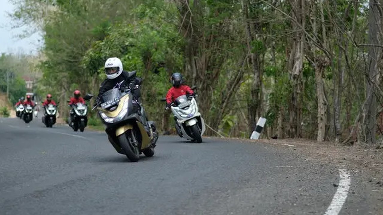 Touring Honda PCX 160 warnai Honda Bikers Day 2024 di Klaten, Jawa tengah. (ist)