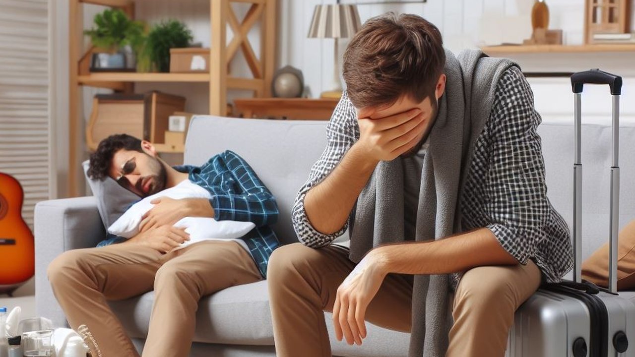 Ilustrasi Sakit Setelah Liburan