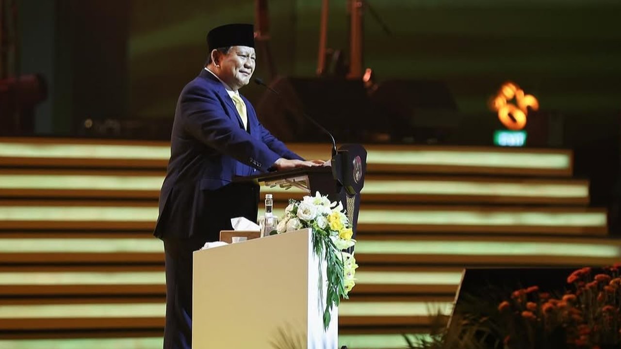Prabowo Subianto di HUT Golkar ke-60