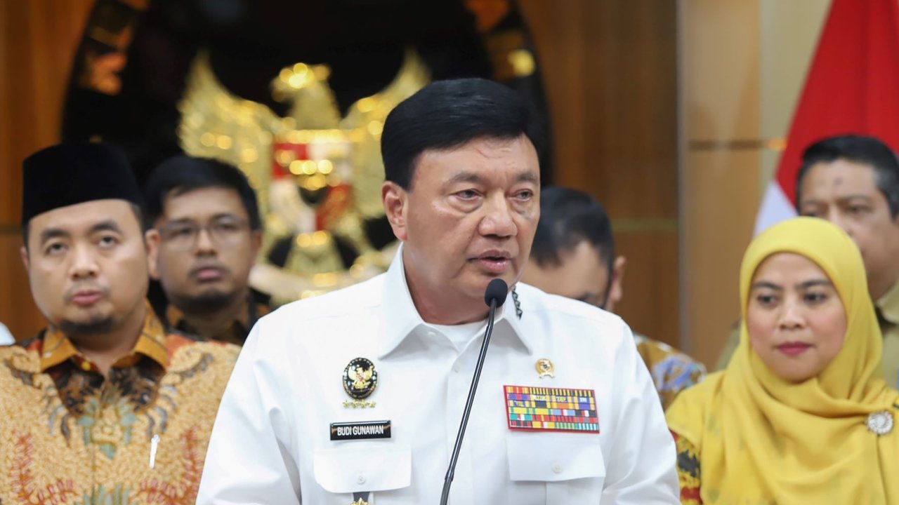 Menko Polkam Budi Gunawan konpers terkait Pilkada Serentak 2024