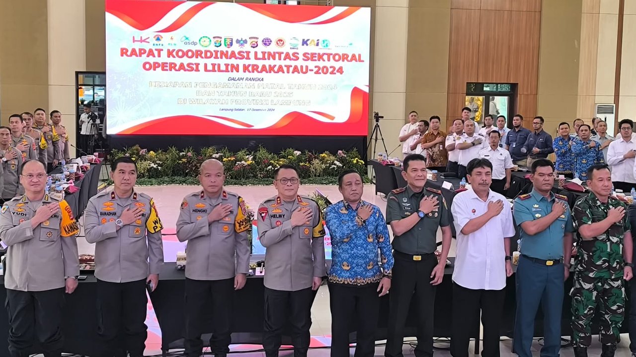 Polda Lampung gelar koordinasi Operasi Lilin Krakatau
