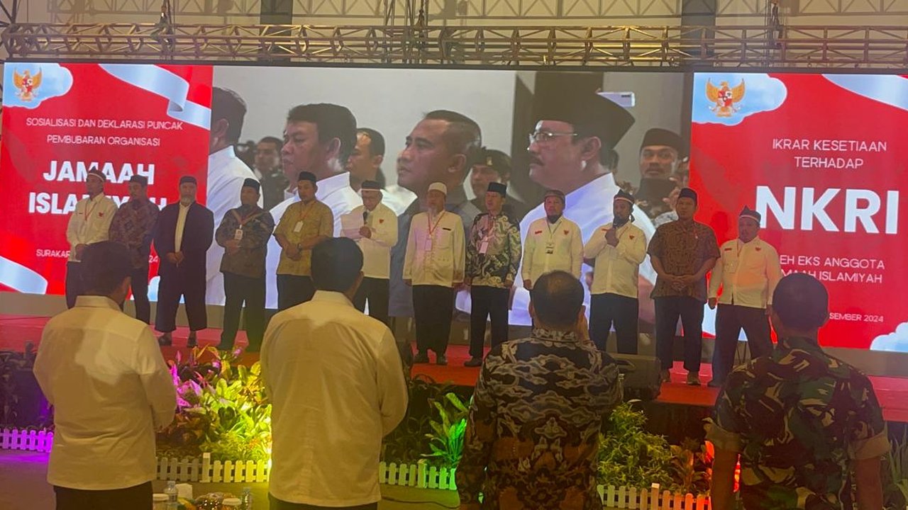 Anggota JI membubarkan diri dan berikrar setia ke NKRI.
