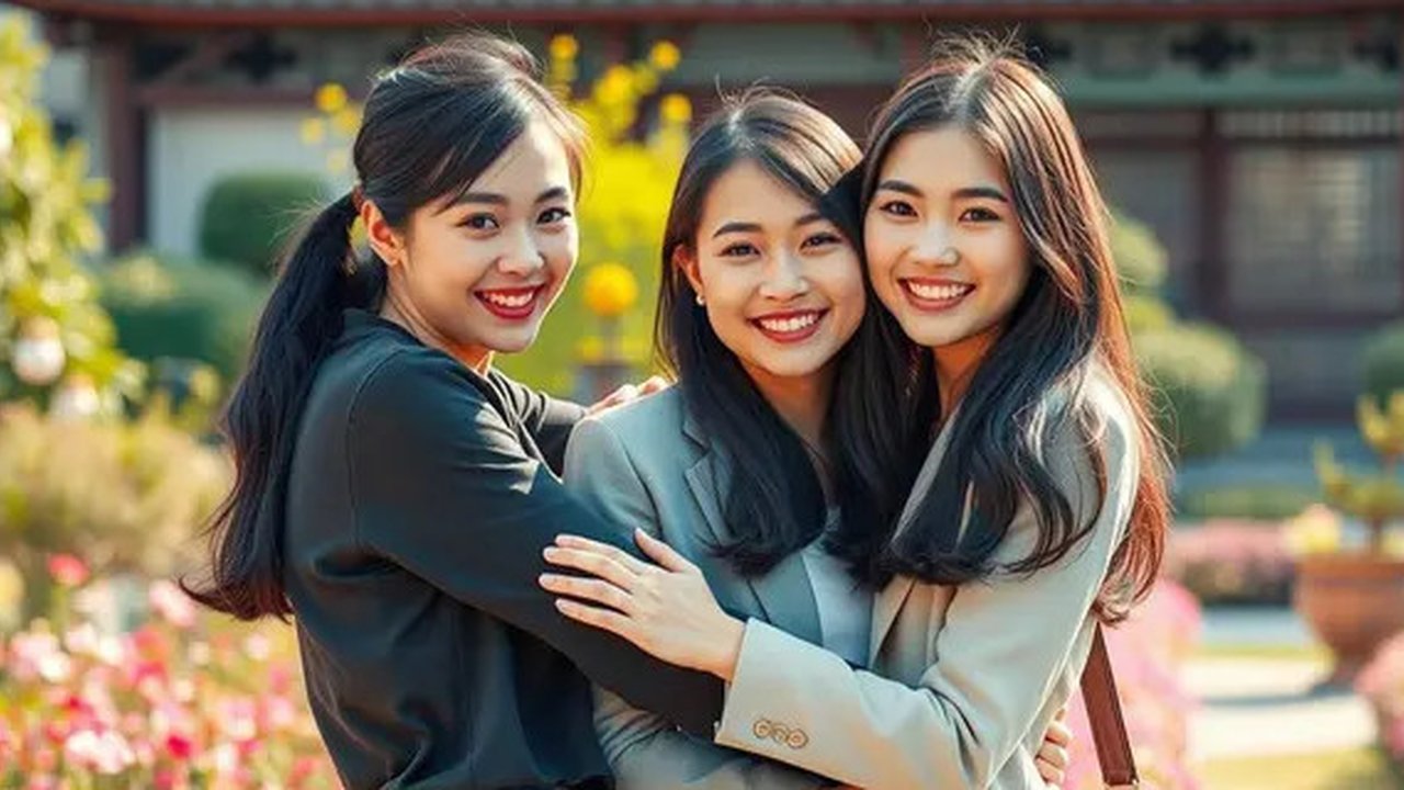 mimpi bertemu teman lama perempuan Ilustrasi dibuat AI