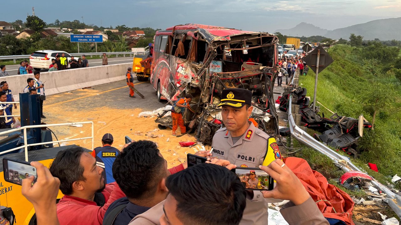 kecelakaan di tol malang
