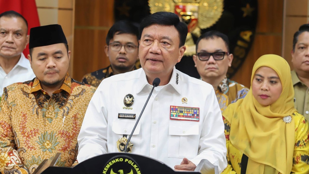 Menko Polkam Budi Gunawan konpers terkait Pilkada Serentak 2024