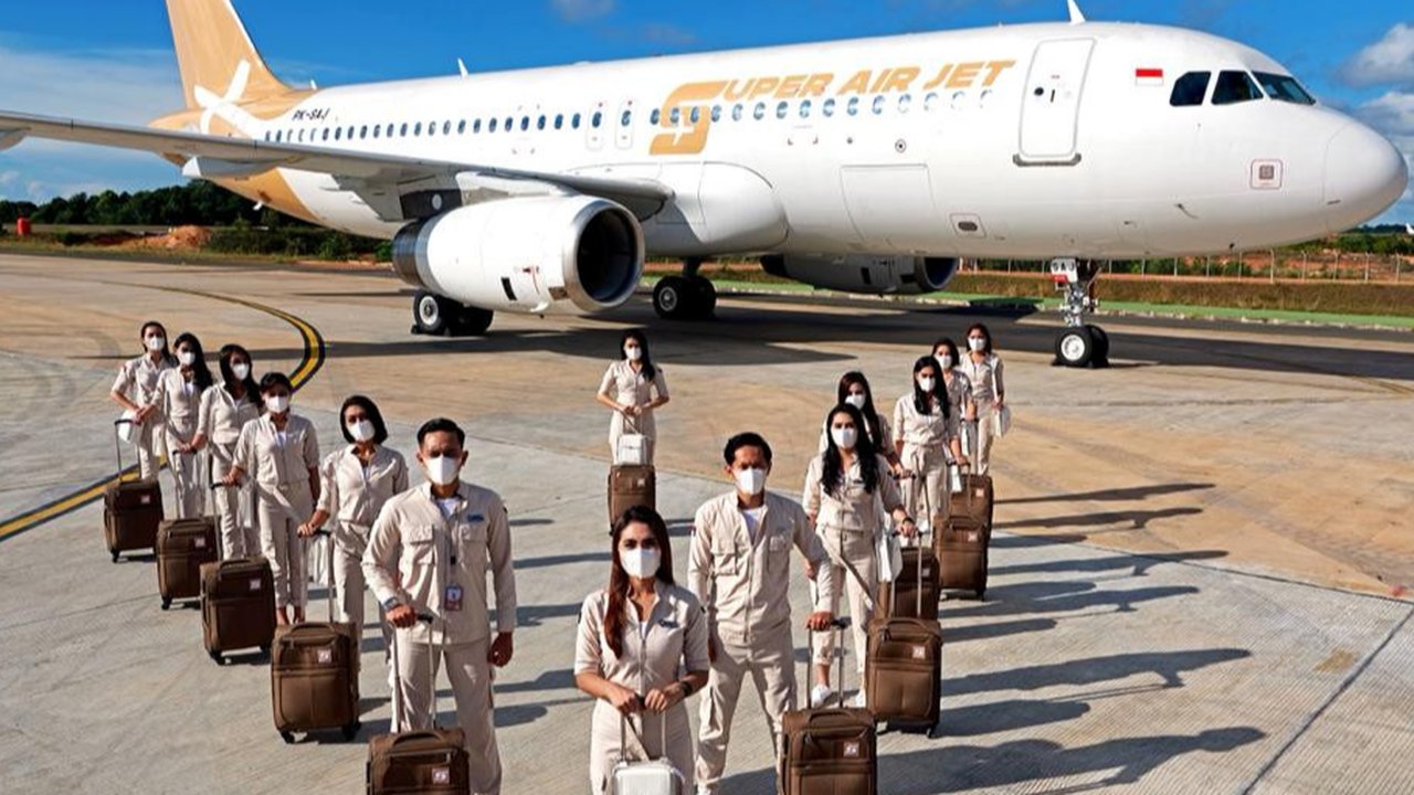 Super Air Jet merupakan maskapai baru asal Indonesia berkonsep milenial (dok; Super Air Jet)