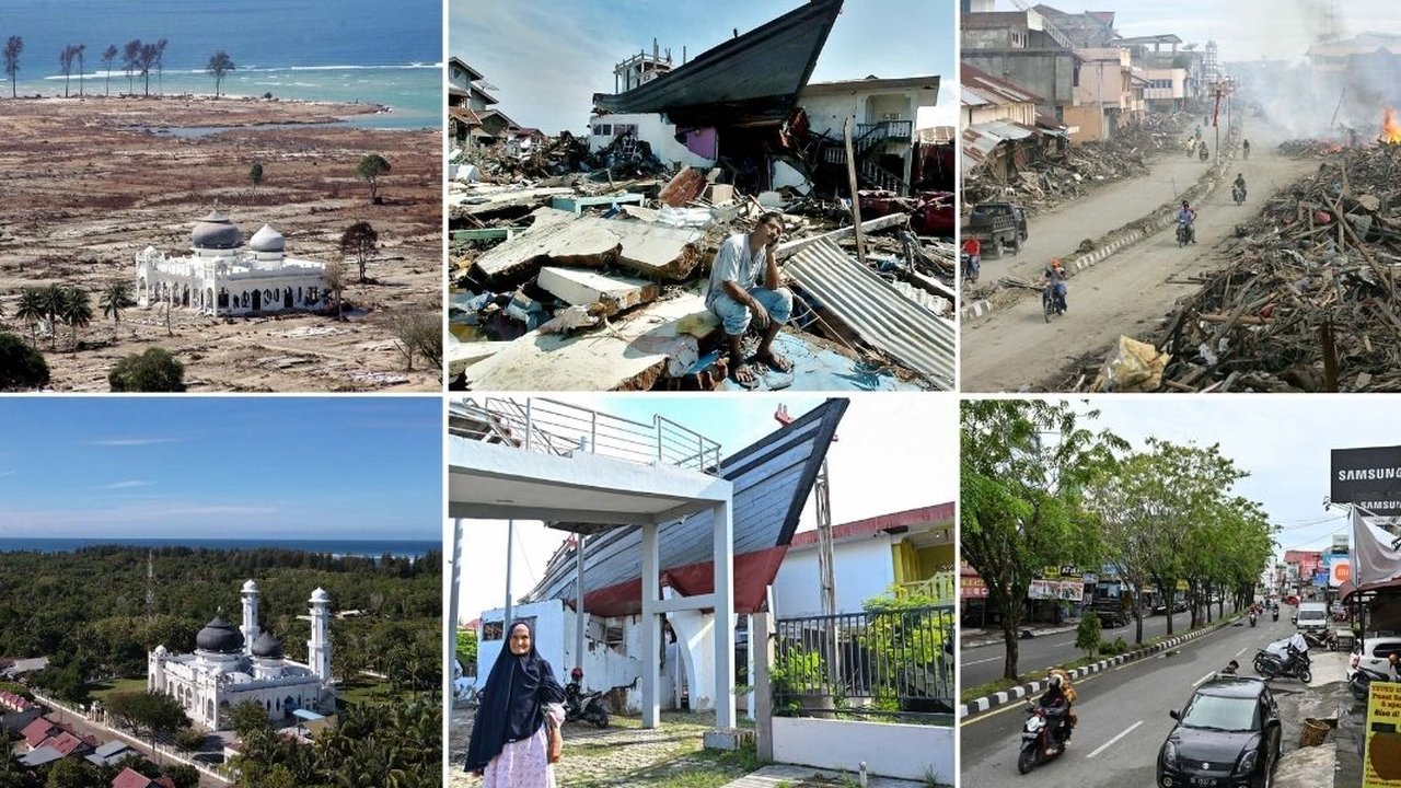 Potret Pilu Kehancuran Akibat Tsunami Aceh 20 Tahun Lalu.