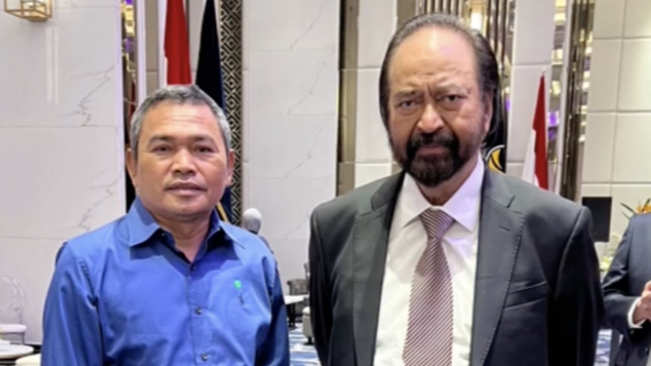 Satori dan Ketua Umum NasDem Surya Paloh