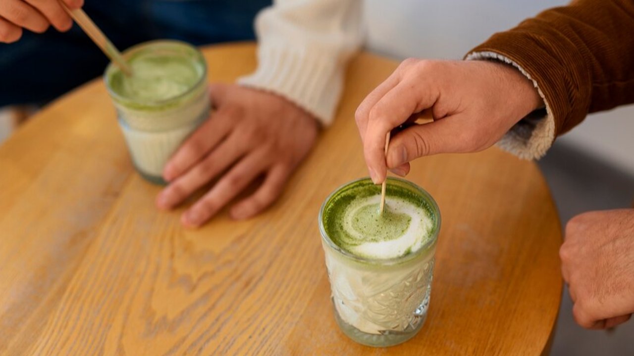 Ilustrasi Matcha Latte