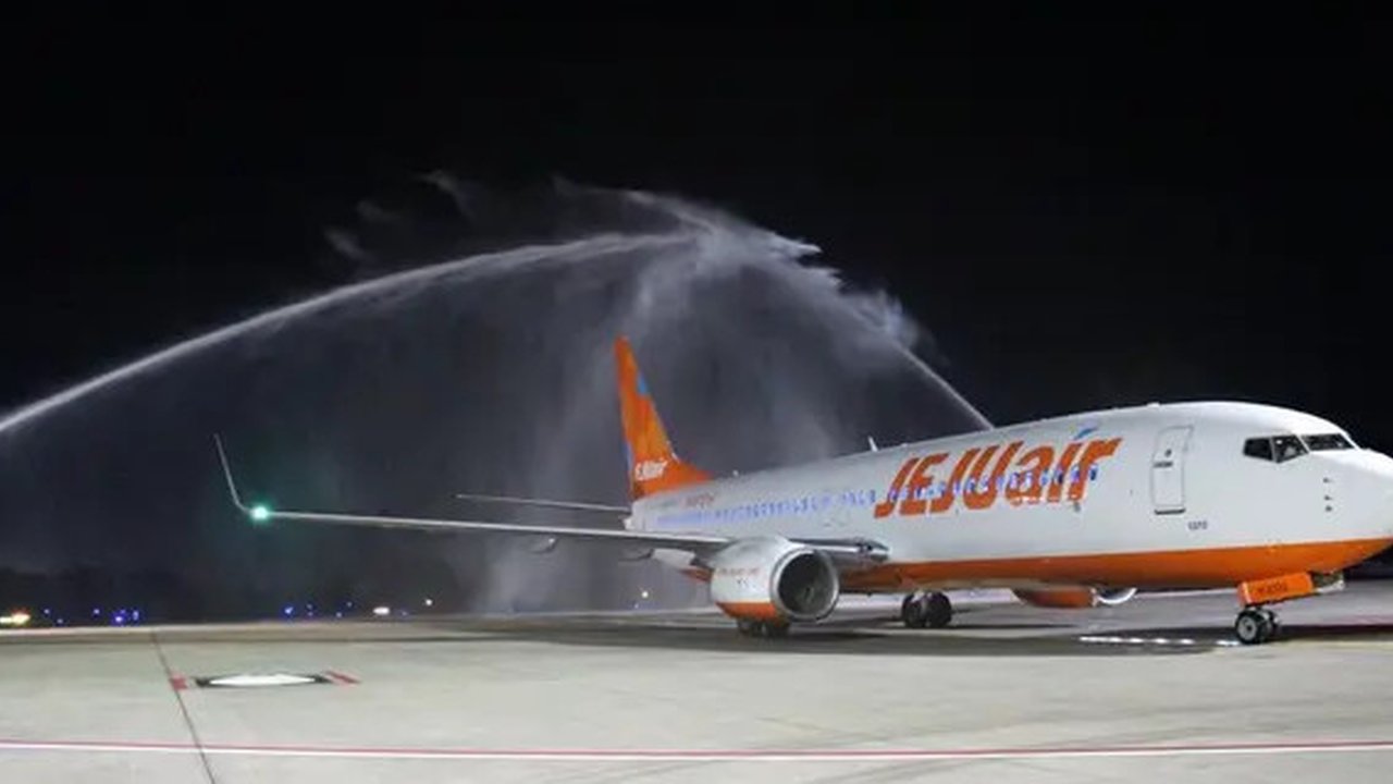 Pembukaan rute penerbangan langsung Jeju Air dari Incheon, Korea Selatan ke Batam yang resmi beroperasi 16 Oktober 2024. (Dok Kemenhub)