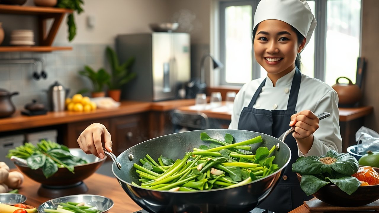 Cara Membuat Tumis Kangkung