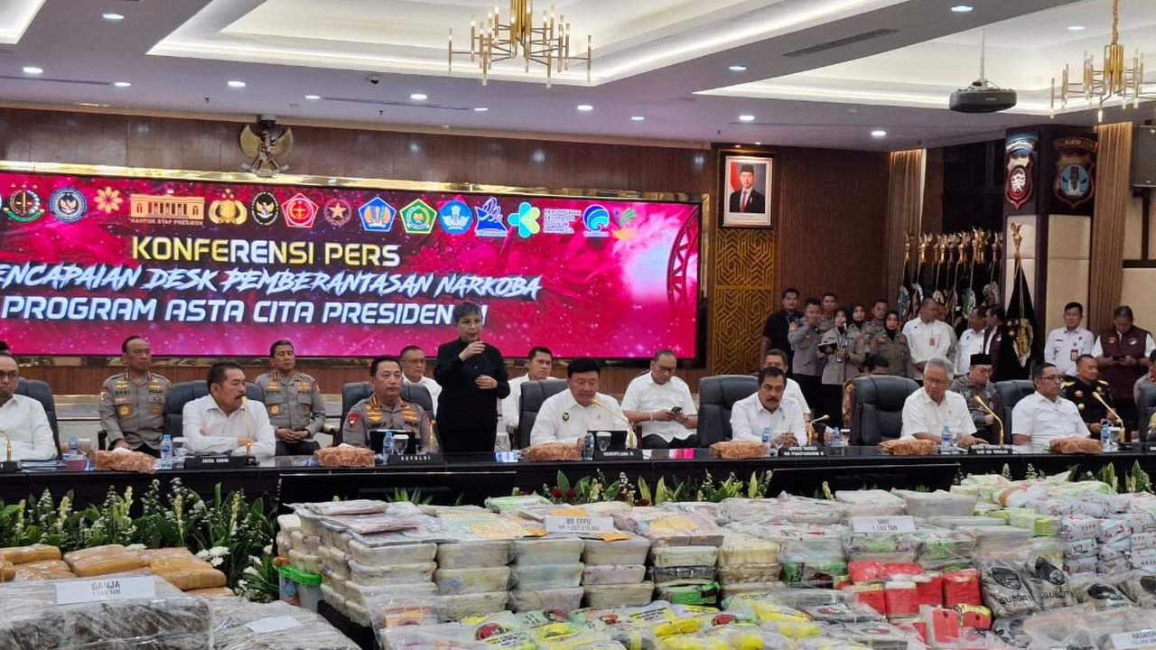 Dalam Sebulan, Polisi Sita Narkoba Senilai Rp2,88 Triliun