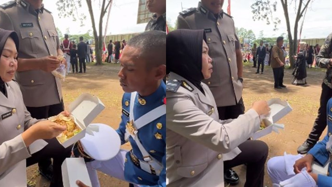 Kedua Orangtua Bintara Polisi Anaknya Taruna Akmil