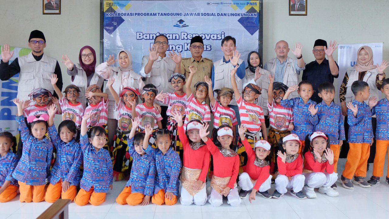 PNM Bersinergi Renovasi Sarana Belajar yang Nyaman Bagi Anak-Anak Desa