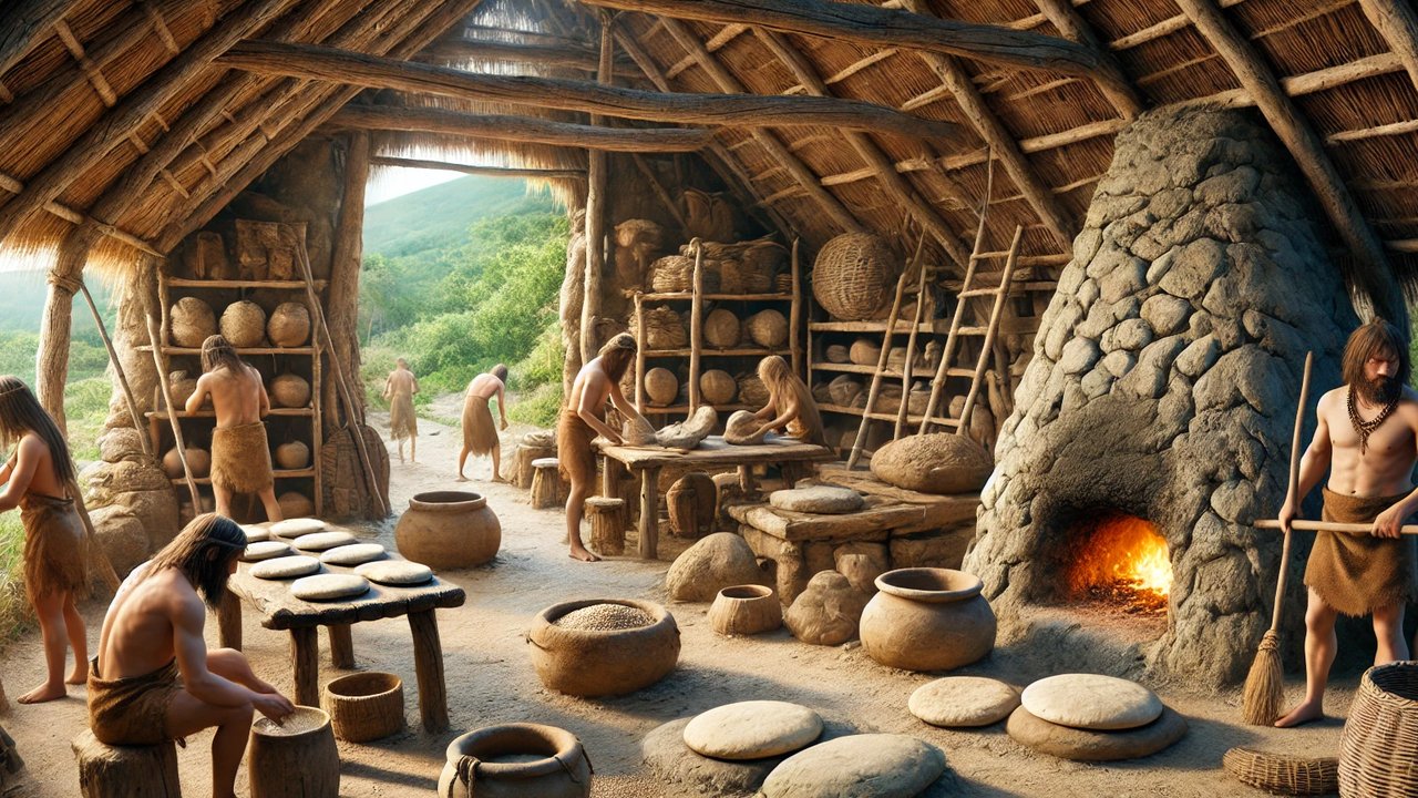 ilustrasi too roti zaman prasejarah