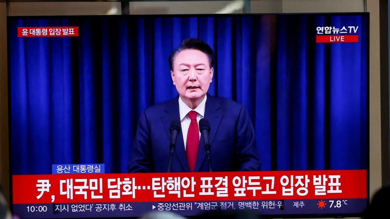 South Korean President Yoon Suk Yeol addressed the nation before an impeachment vote. In an address, he apologized for declaring martial law earlier in the week.