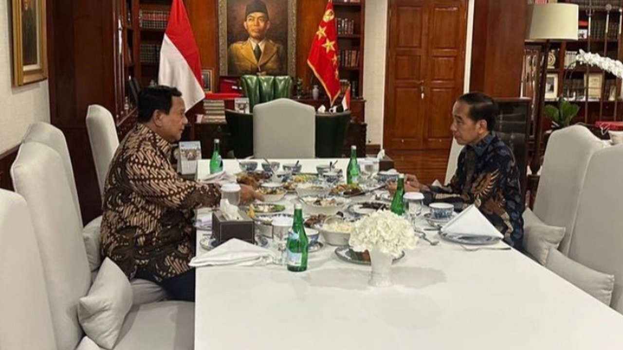 Jokowi bertamu ke rumah Prabowo di Kertanegara