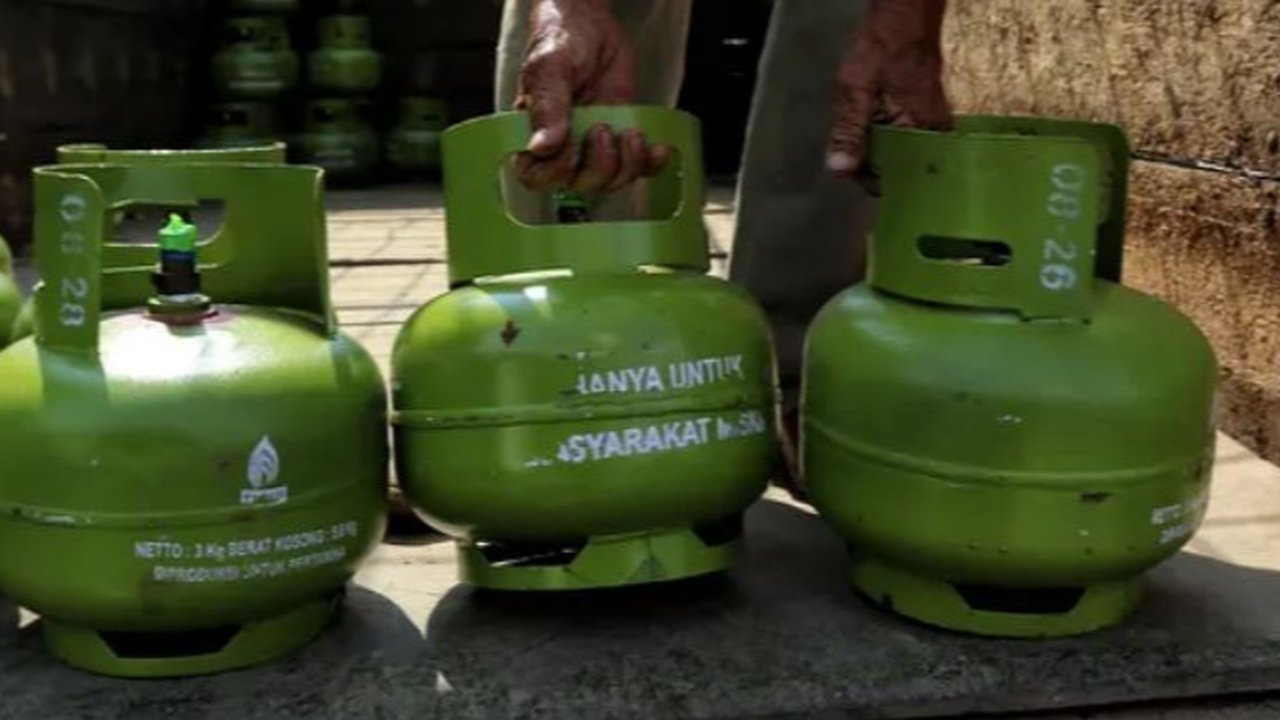 Ilustrasi tabung gas elpiji 3 kilogram