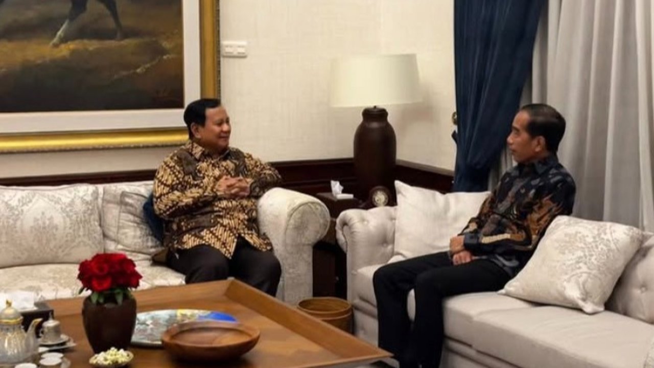 Suasana Jamuan Makan Prabowo dan Jokowi di Kertanegara