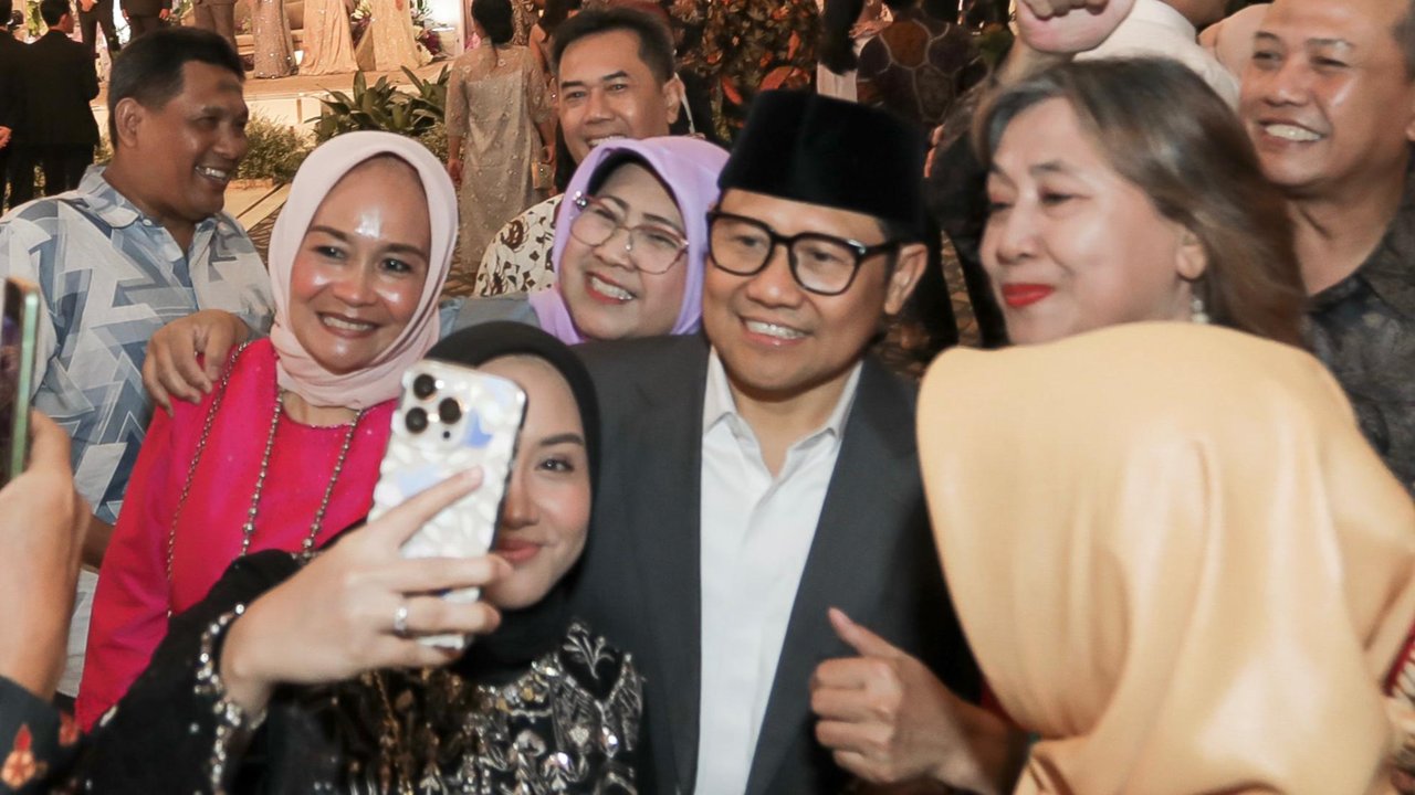 Cak Imin hadiri pernikahan putra Menko Yusril