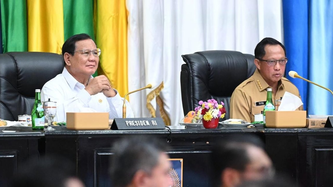 Presiden Prabowo Subianto dan Mendagri Tito Karnavian